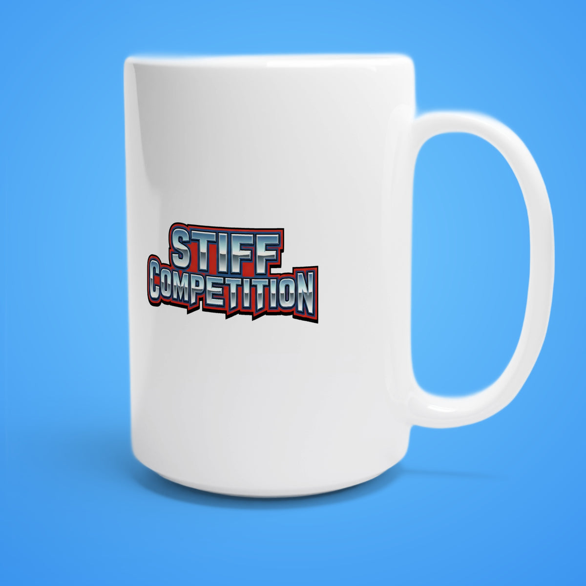 SC-94 MUG: THE VELVET PYTHON (FULL LENGTH, NEVER SOFT), white, handle right