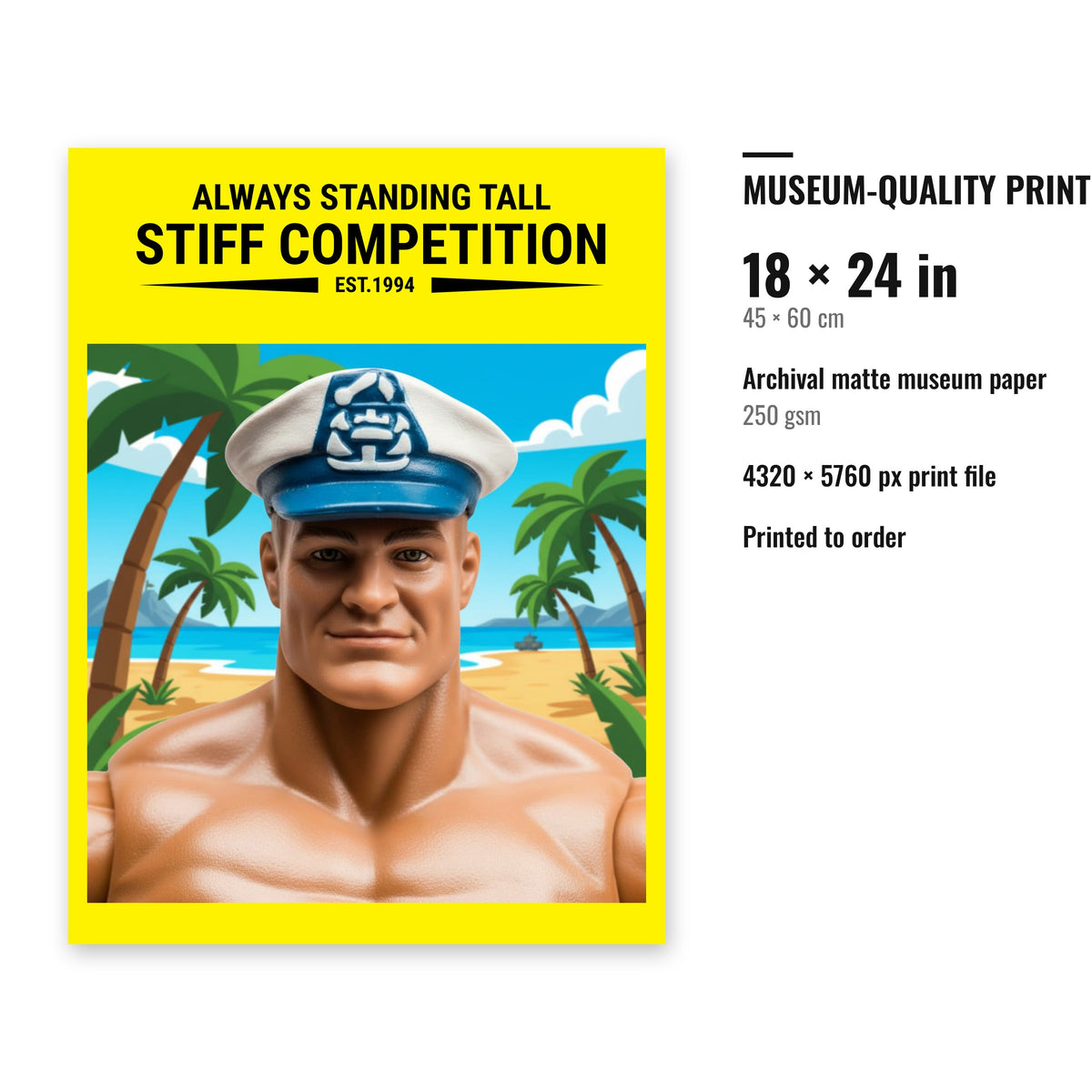 The Rear Admiral print quality details