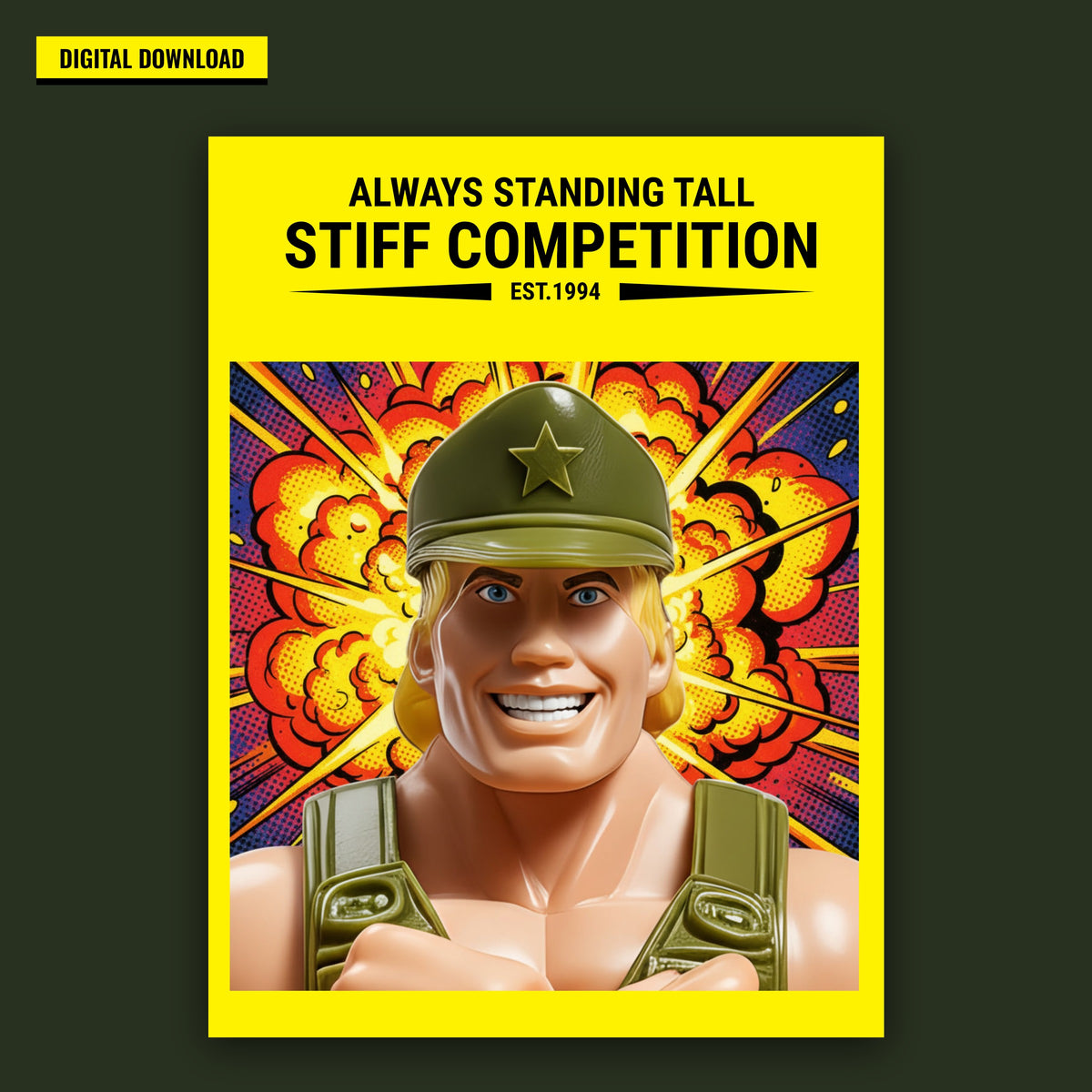 SC-94 MUSEUM ART: MAJOR WOOD (EXPLOSIVE) Poster Download (Print It Yourself)