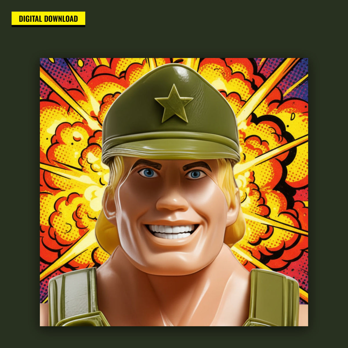 SC-94 MUSEUM ART: MAJOR WOOD (EXPLOSIVE) Poster Download (Print It Yourself)