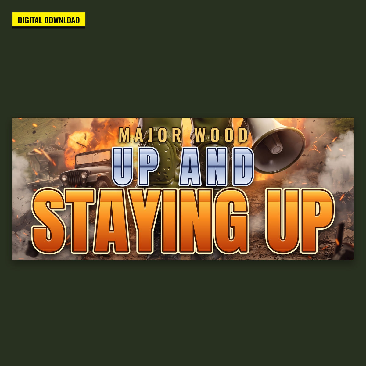 Major Wood poster, title close-up