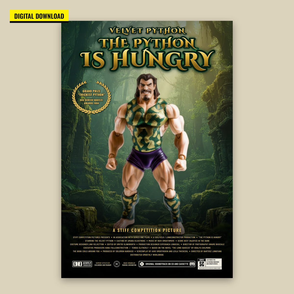 Velvet Python poster download, The Python Is Hungry