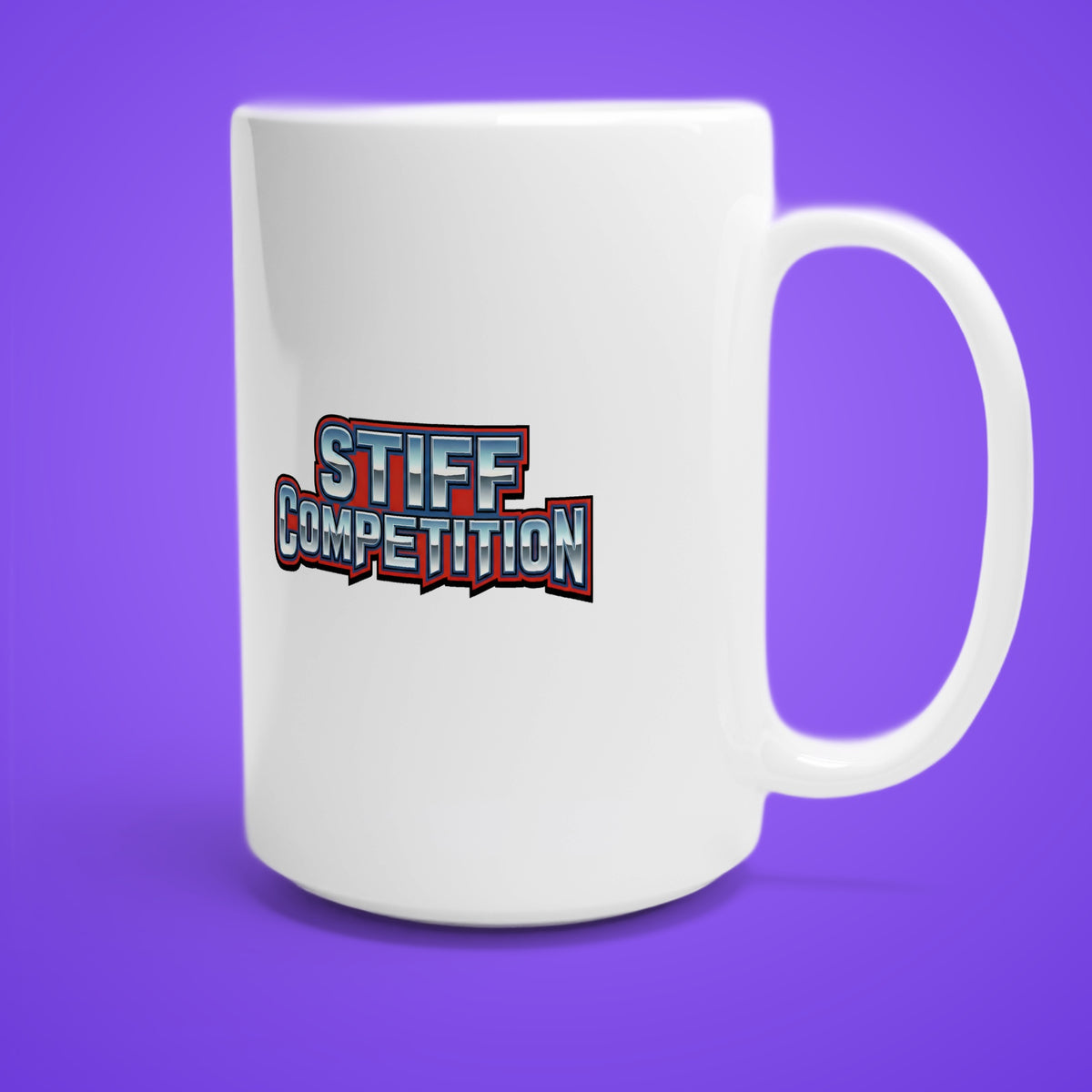 SC-94 MUG: THE GRIP (FIRM HANDS ON, NEVER LETS GO), white, handle right