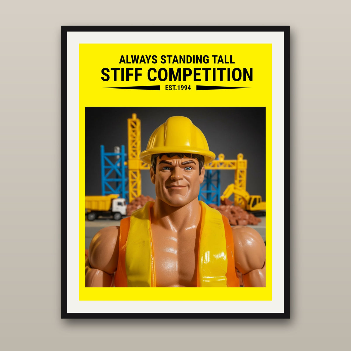 Hammerin' Hanky museum print shown framed