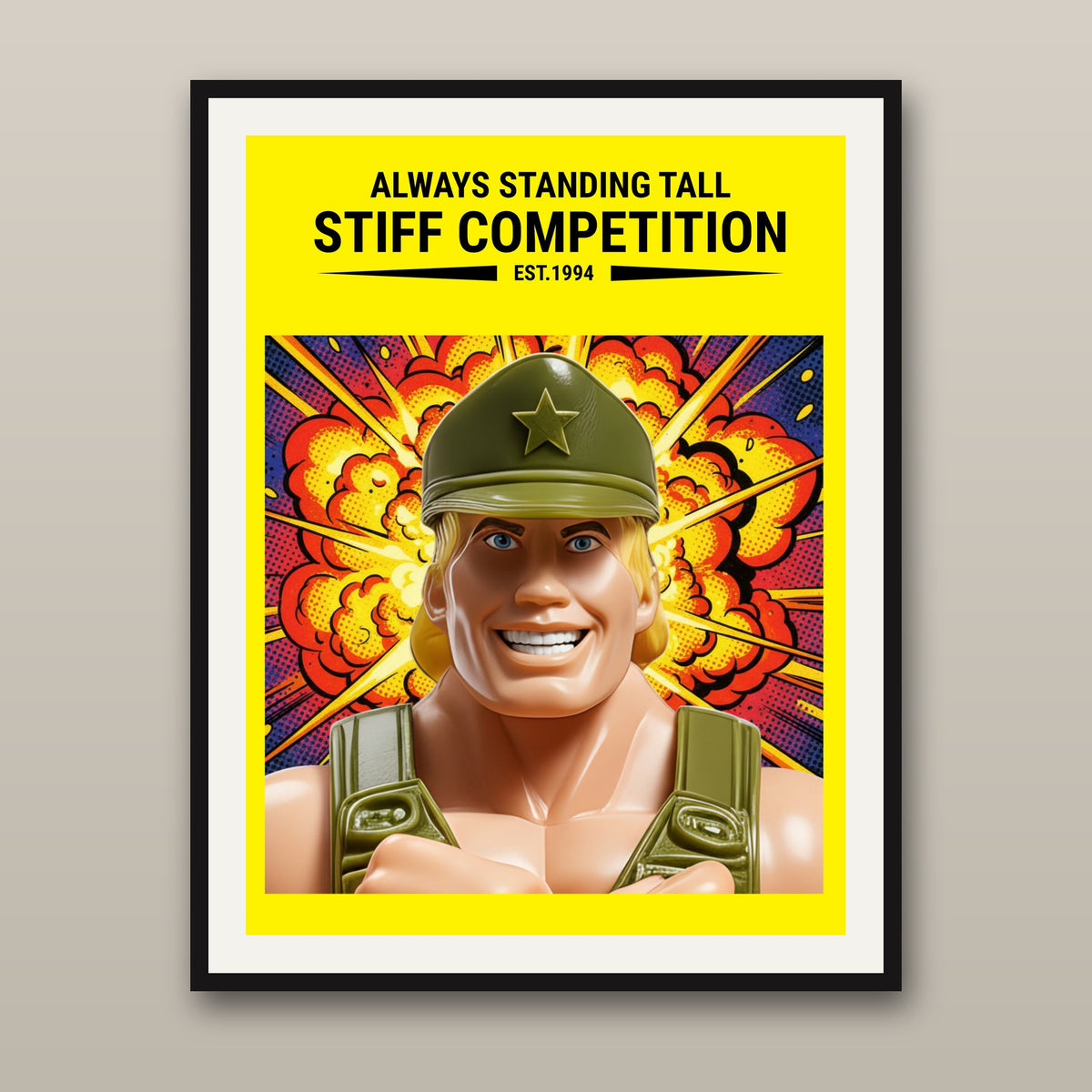 Major Wood museum art print, framed