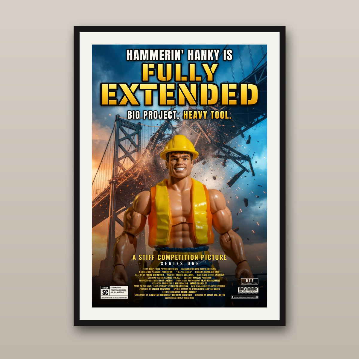 Hammerin' Hanky museum print, framed